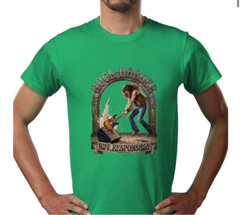 Riff Responsibly | Rock Harder T-Shirt