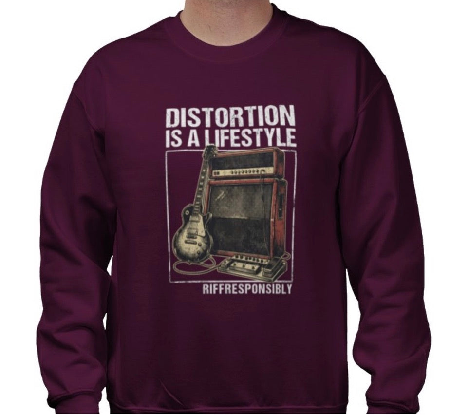 Riff Responsibly | Distortion Is A Lifestyle Sweatshirt