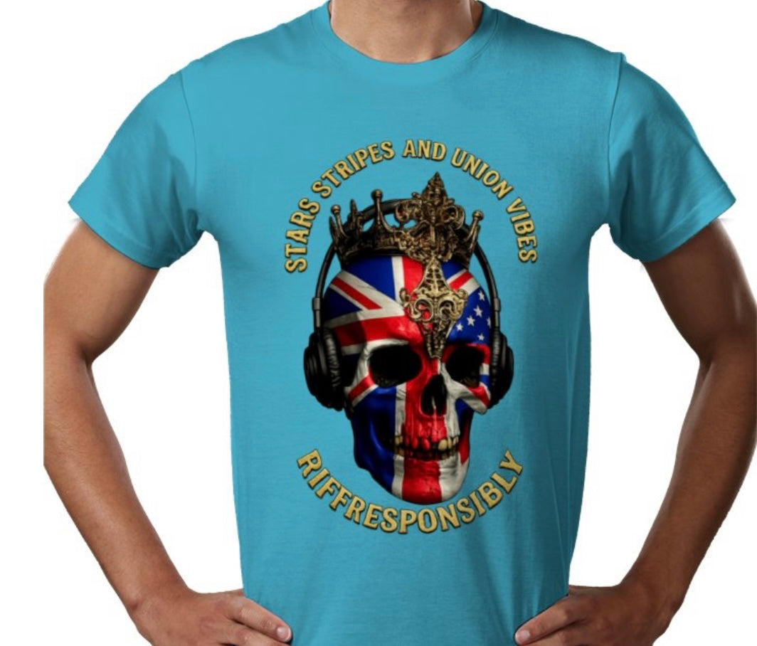 Riff Responsibly | Stars Stripes & Union Vibes T-Shirt
