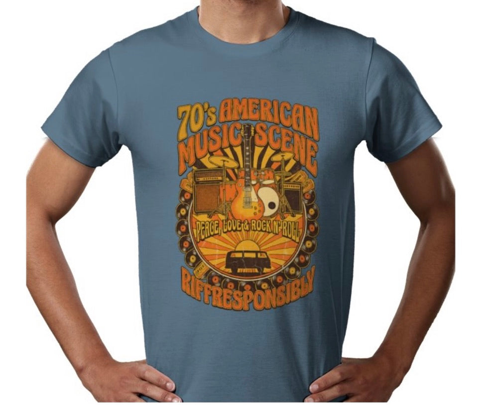 Riff Responsibly | 70's Americana T-Shirt