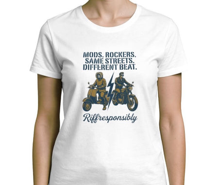 Riff Responsibly | Mod Rockers Same Street Different Beat T-Shirt Women