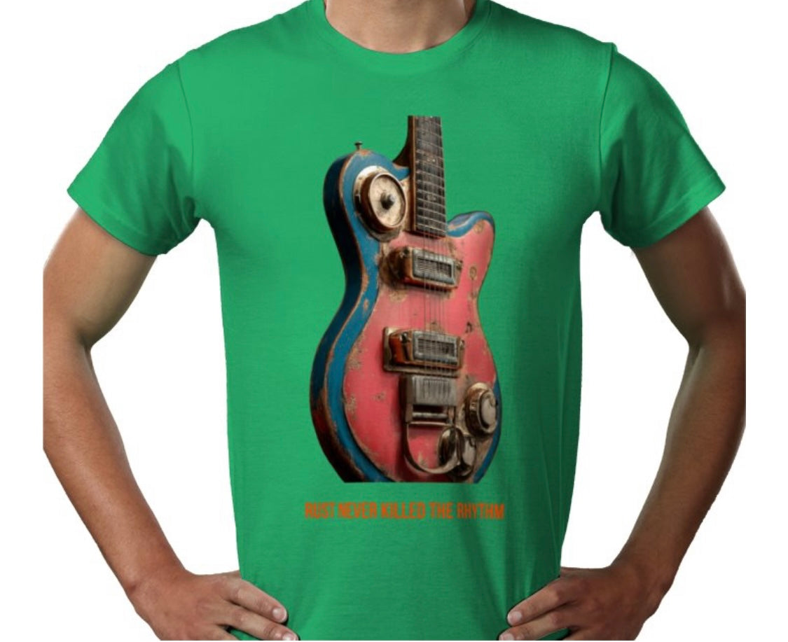 Riff Responsibly |  Rust Never Killed The Rhythm T-Shirt