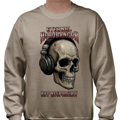 Riff Responsibly | Eternal Headbanger Sweatshirt