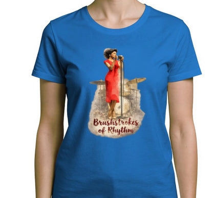 Riff Responsibly | Brushstrokes Of Rhythm T-Shirt Women
