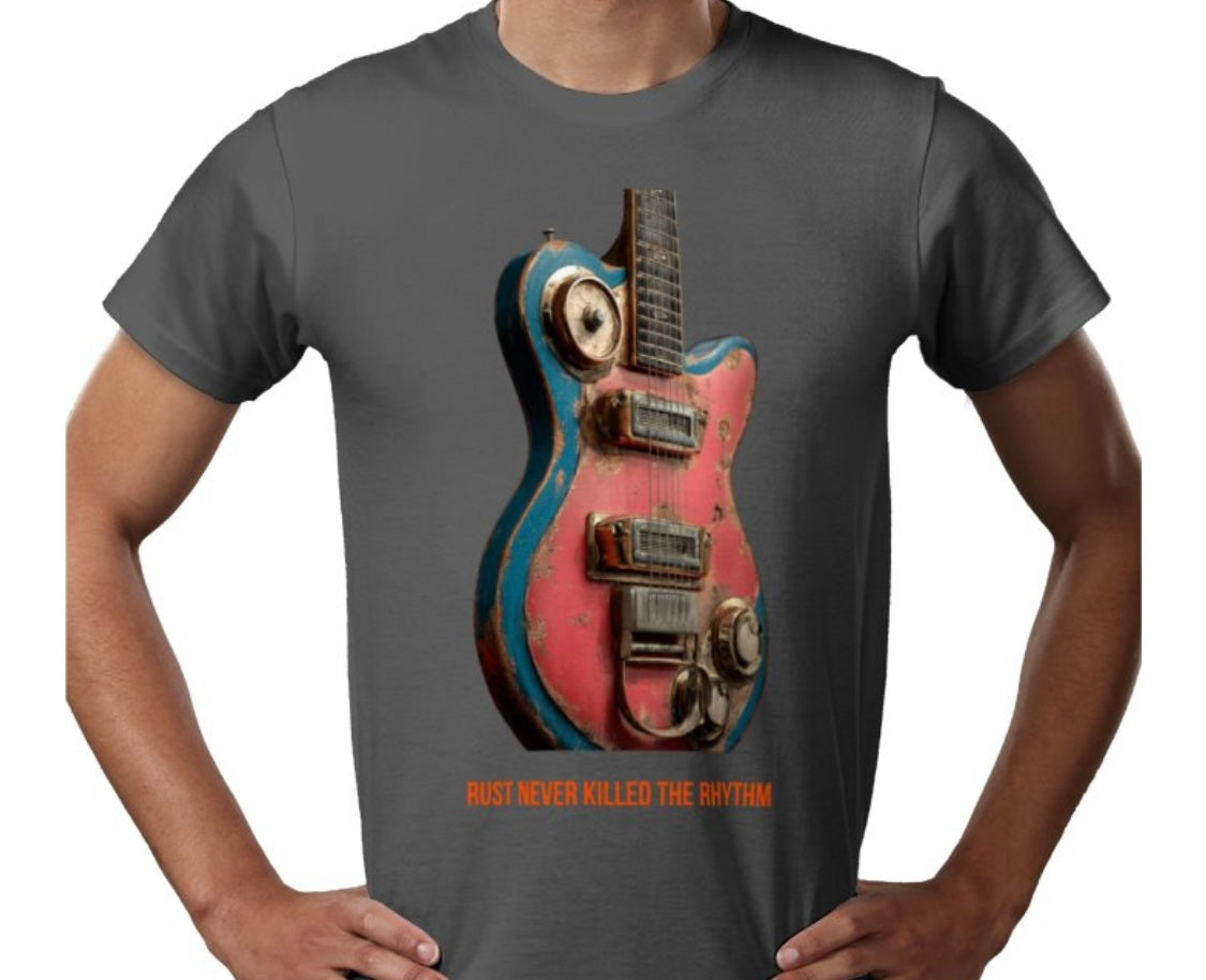 Riff Responsibly |  Rust Never Killed The Rhythm T-Shirt
