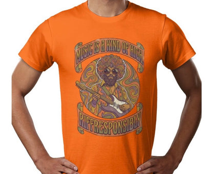 Riff Responsibly | Music Is A Kind Of High T-Shirt