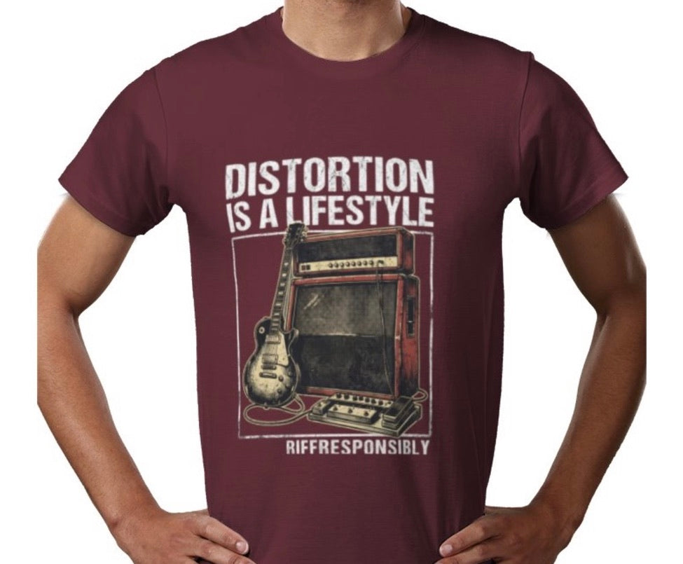 Riff Responsibly | Distortion Is A Lifestyle T-Shirt