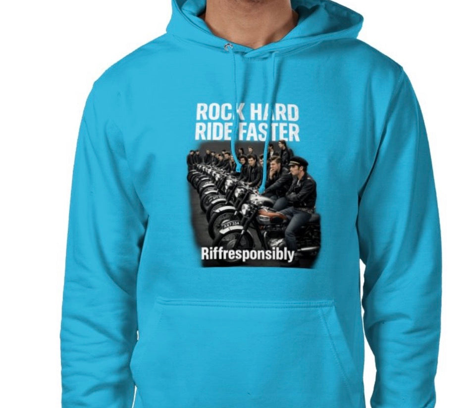 Riff Responsibly | Rock Hard Ride Faster Hoodie