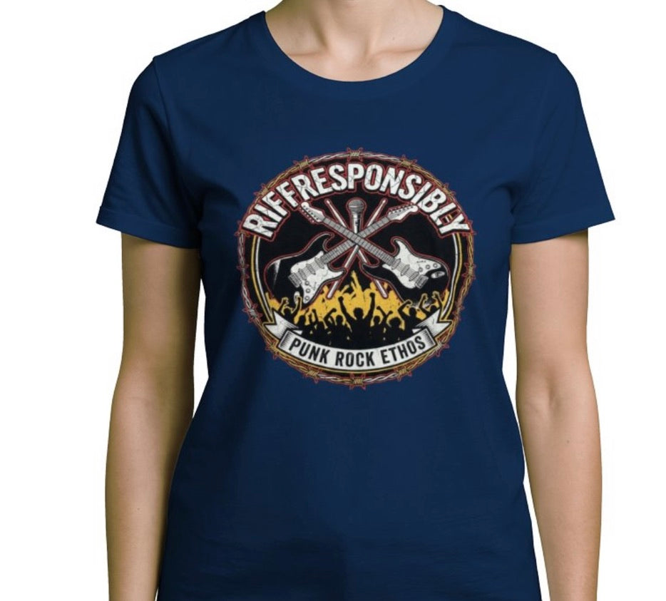 Riff Responsibly | Punk Rock Ethos T-Shirt Women