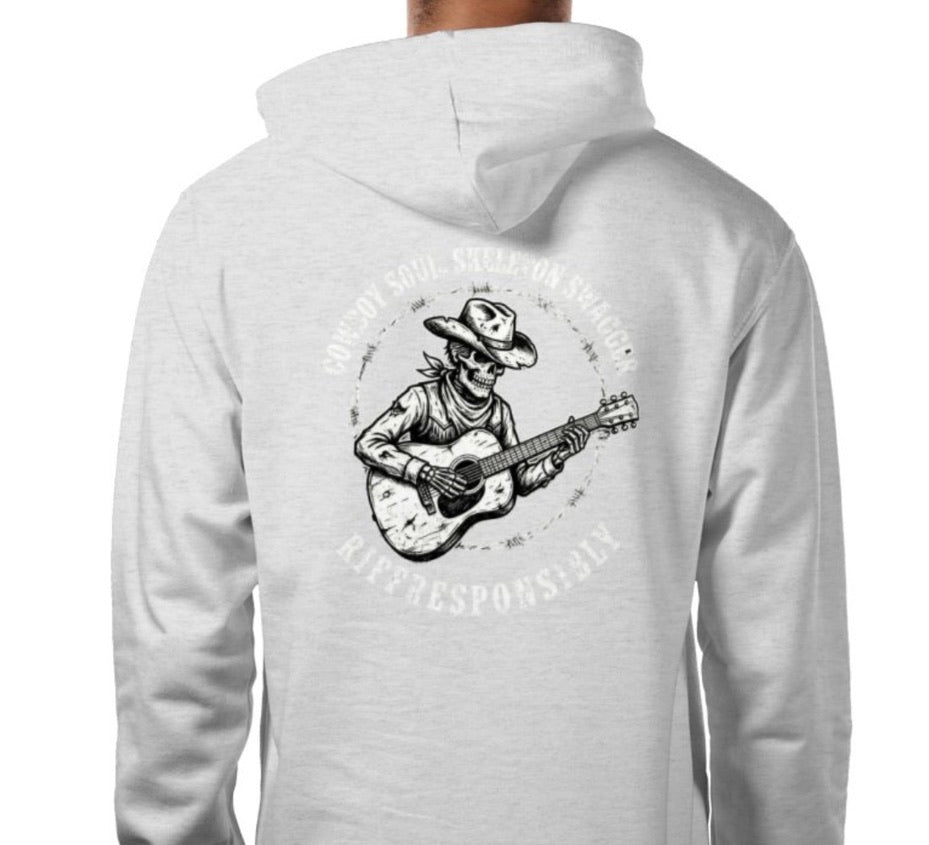 Riff Responsibly | Cowboy Soul Skeleton Swagger Hoodie
