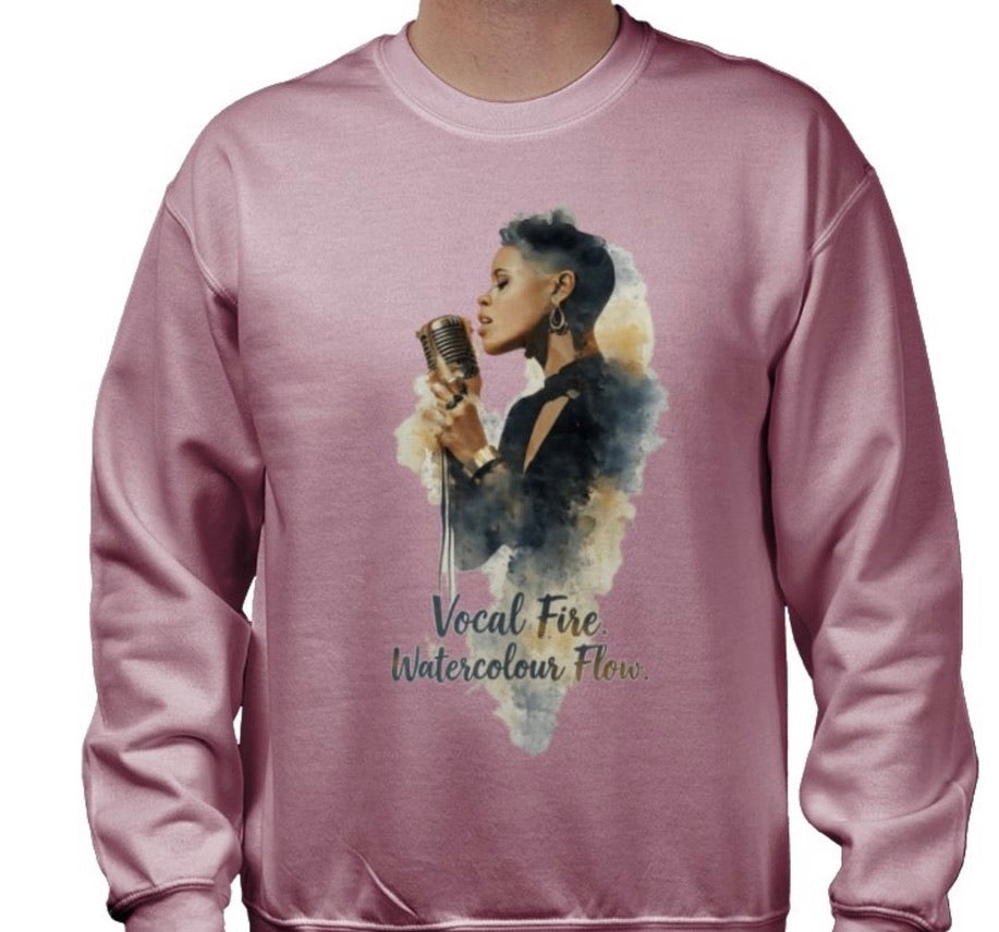 Riff Responsibly | Vocal Fire Watercolour Flow Sweatshirt