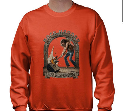 Riff Responsibly | Rock Harder Sweatshirt