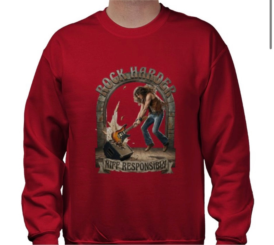 Riff Responsibly | Rock Harder Sweatshirt