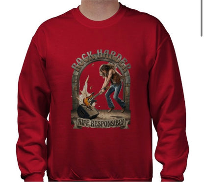 Riff Responsibly | Rock Harder Sweatshirt