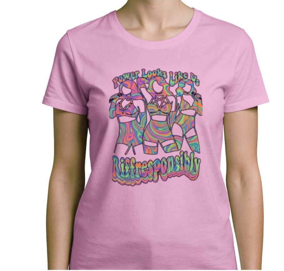 Riff Responsibly | Power Looks Like Us T-Shirt Women
