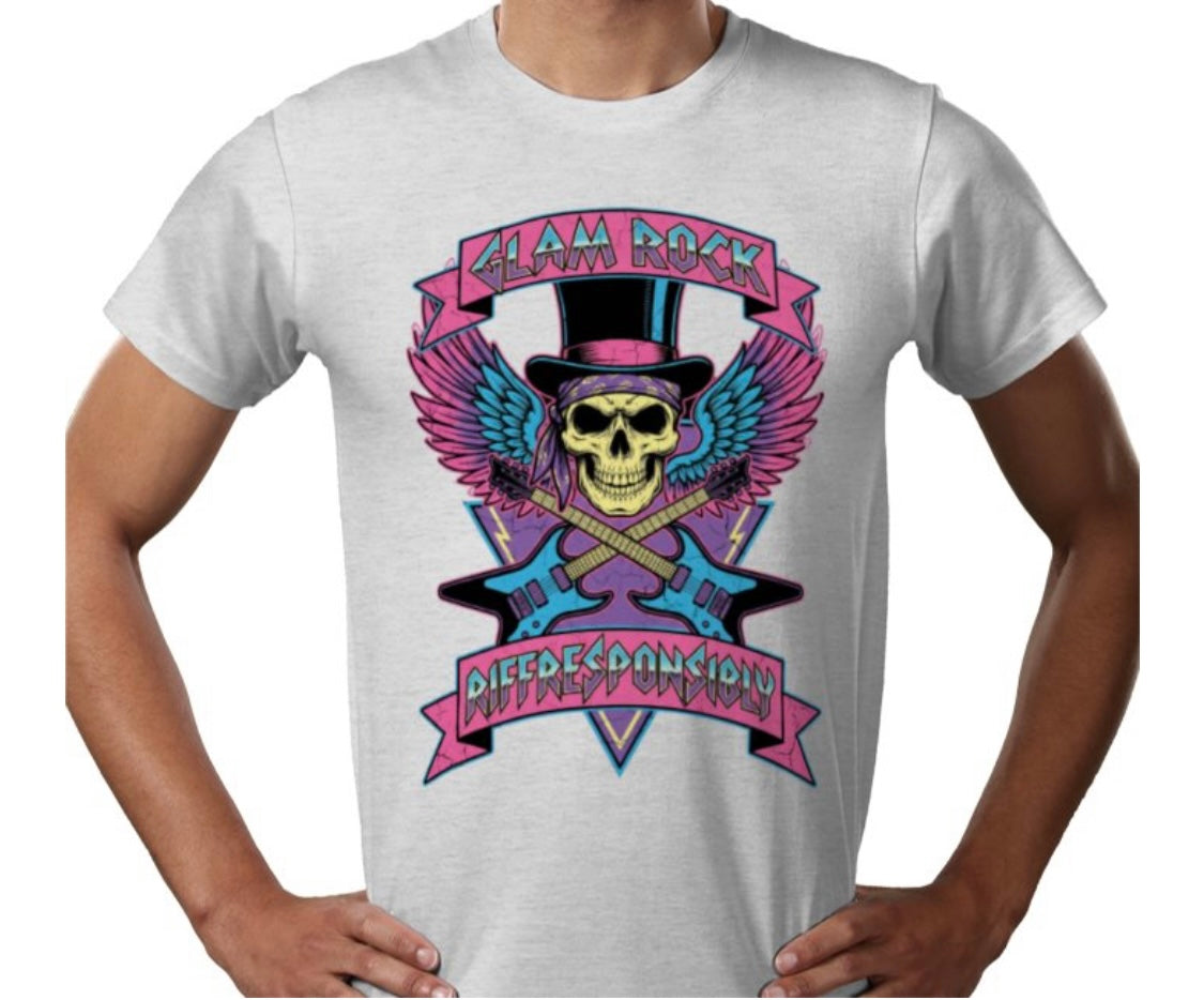 Riff Responsibly | Glam Rock T-Shirt