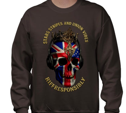 Riff Responsibly | Stars Stripes & Union Vibes Sweatshirt