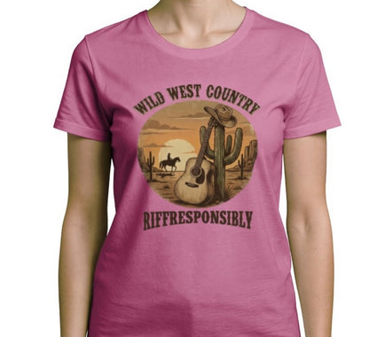 Riff Responsibly | Wild West Country Women T-Shirt