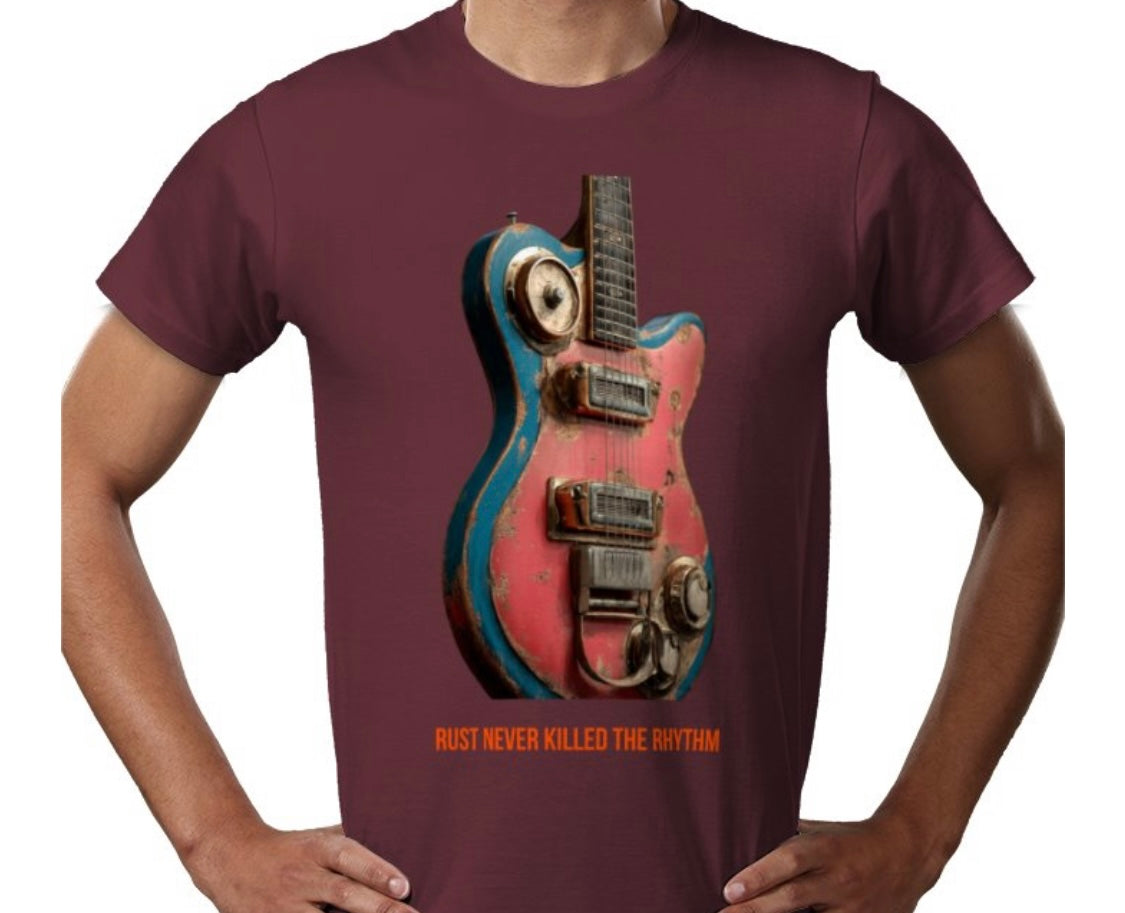 Riff Responsibly |  Rust Never Killed The Rhythm T-Shirt