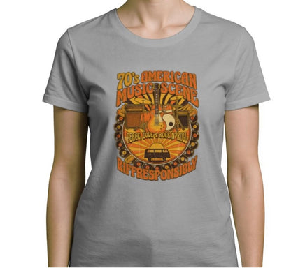 Riff Responsibly | 70's Americana Women T-Shirt