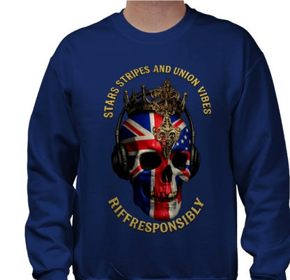 Riff Responsibly | Stars Stripes & Union Vibes Sweatshirt