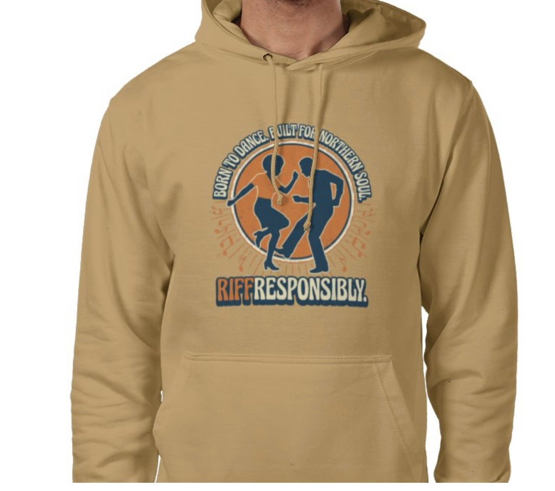 Riff Responsibly | Born To Dance, Built For Northern Soul Hoodie