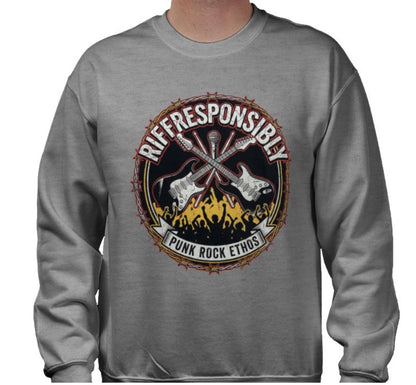 Riff Responsibly | Punk Rock Ethos Sweatshirt