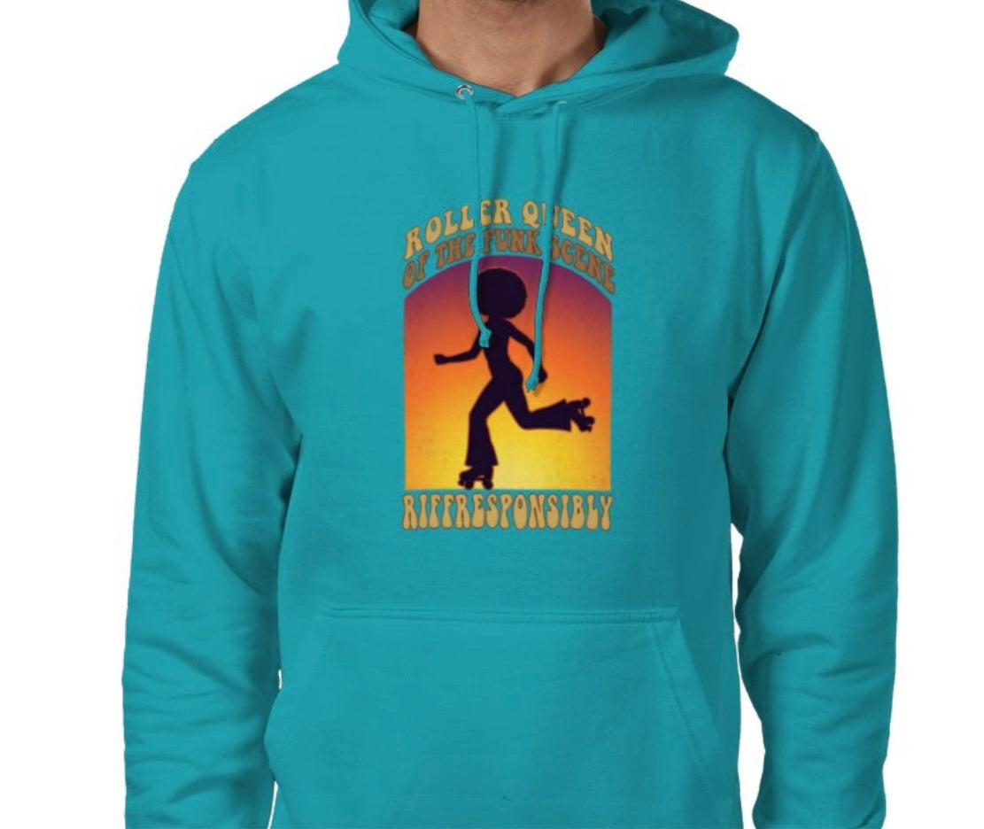 Riff Responsibly | Roller Queen Of The Funk Scene Hoodie