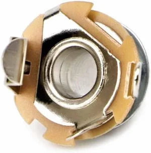 1/4" TS Mono Guitar Input Jack Pins with Nut & Washers