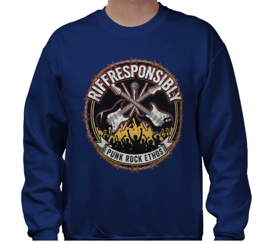 Riff Responsibly | Punk Rock Ethos Sweatshirt