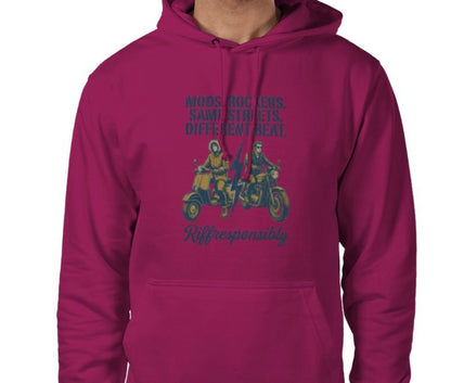 Riff Responsibly | Mod Rockers Same Street Different Beat Hoodie