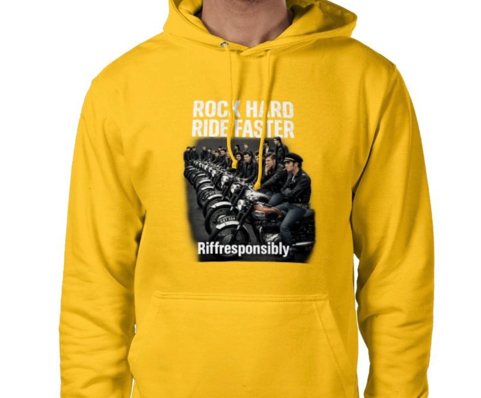 Riff Responsibly | Rock Hard Ride Faster Hoodie