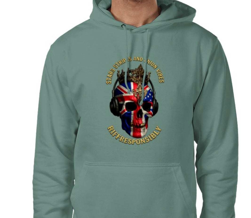 Riff Responsibly | Stars Stripes & Union Vibes Hoodie