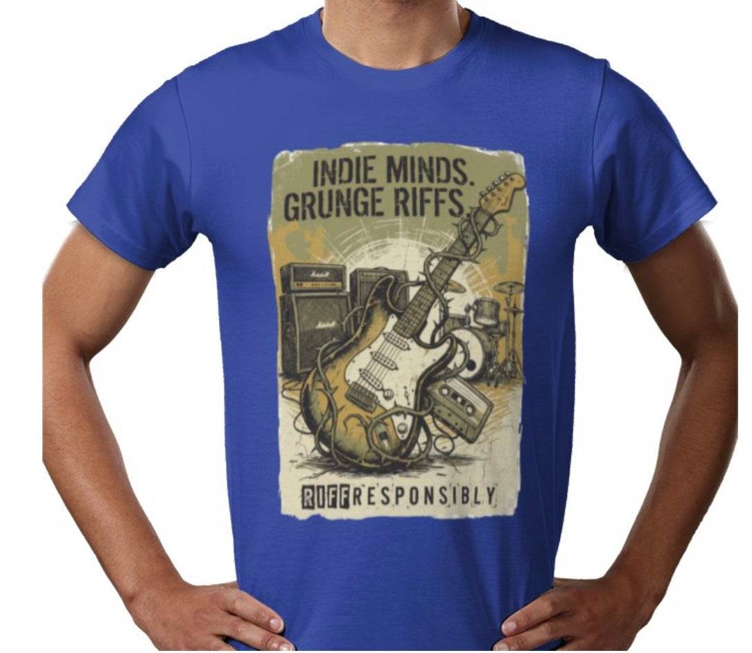 Riff Responsibly | Indie Minds Grunge Riffs T-Shirt