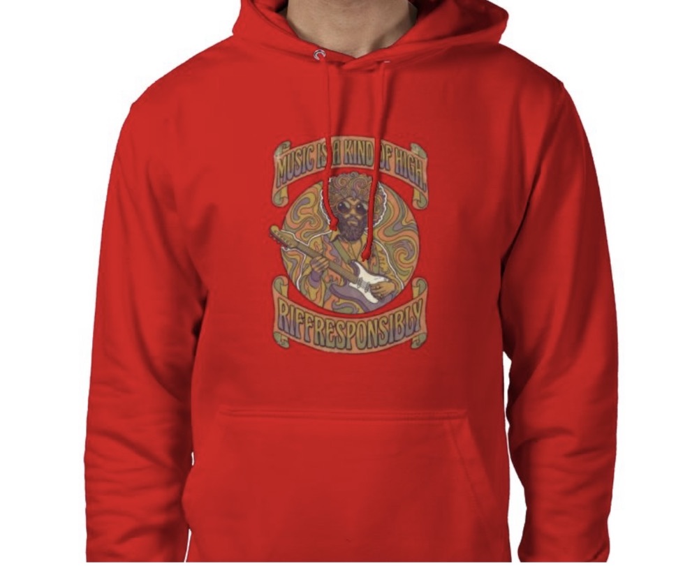 Riff Responsibly | Music Is A Kind Of High Hoodie