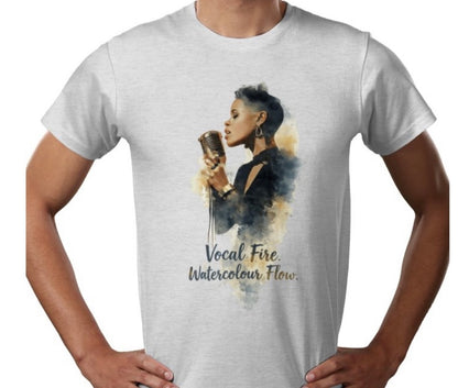Riff Responsibly | Vocal Fire Watercolour Flow T-Shirt