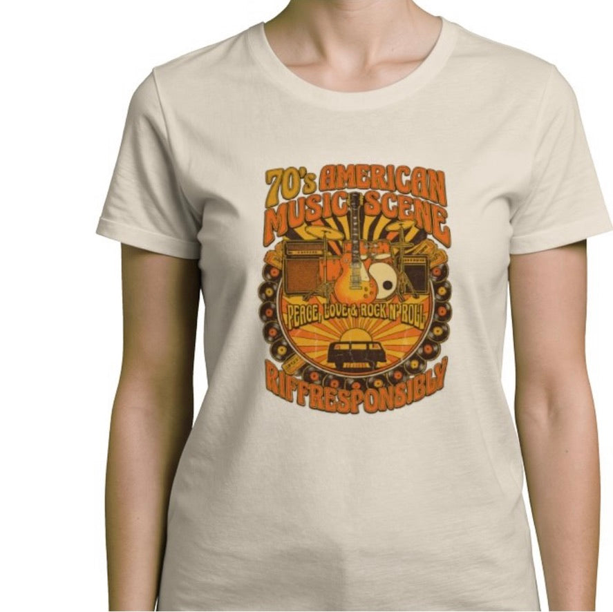 Riff Responsibly | 70's Americana Women T-Shirt