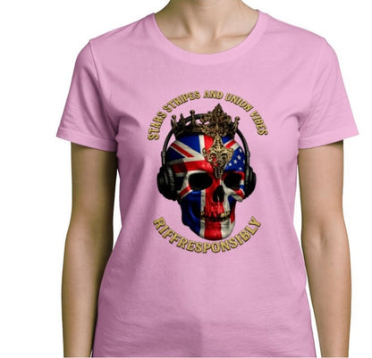 Riff Responsibly | Stars Stripes & Union Vibes Women T-Shirt