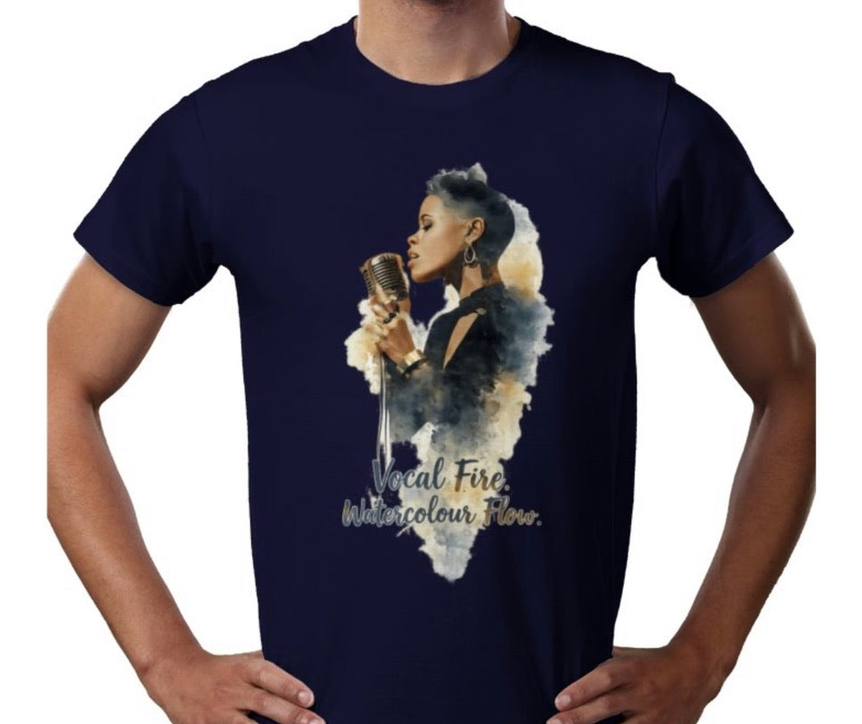 Riff Responsibly | Vocal Fire Watercolour Flow T-Shirt
