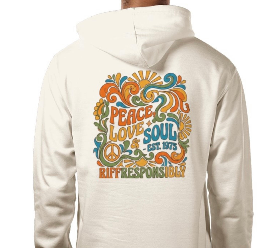 Riff Responsibly | Peace, Love & Soul Hoodie