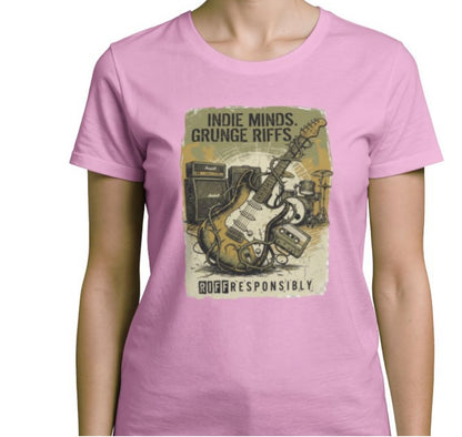 Riff Responsibly | Indie Minds Grunge Riffs Women T-Shirt