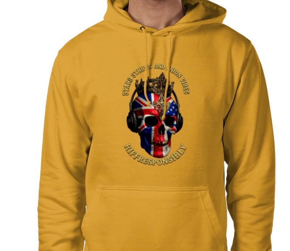 Riff Responsibly | Stars Stripes & Union Vibes Hoodie