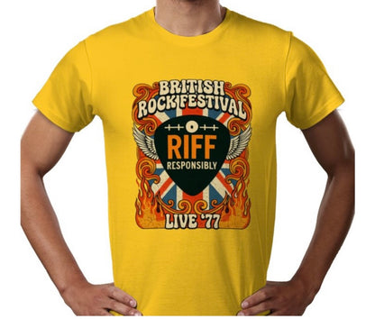 Riff Responsibly | British Rock Festival T-Shirt