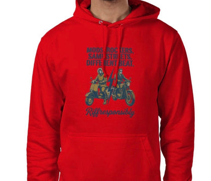 Riff Responsibly | Mod Rockers Same Street Different Beat Hoodie