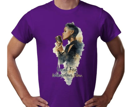 Riff Responsibly | Vocal Fire Watercolour Flow T-Shirt