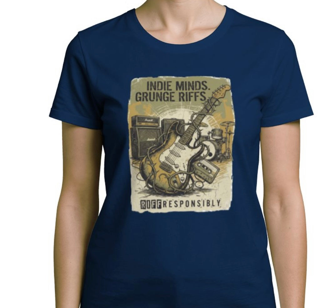 Riff Responsibly | Indie Minds Grunge Riffs Women T-Shirt