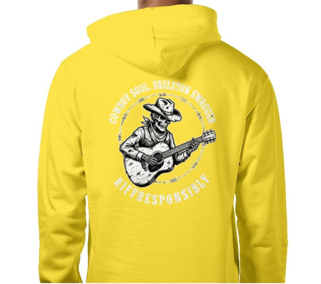 Riff Responsibly | Cowboy Soul Skeleton Swagger Hoodie