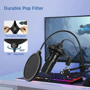 Heavy Duty Blue Yeti Microphone Desktop Stand + Extras