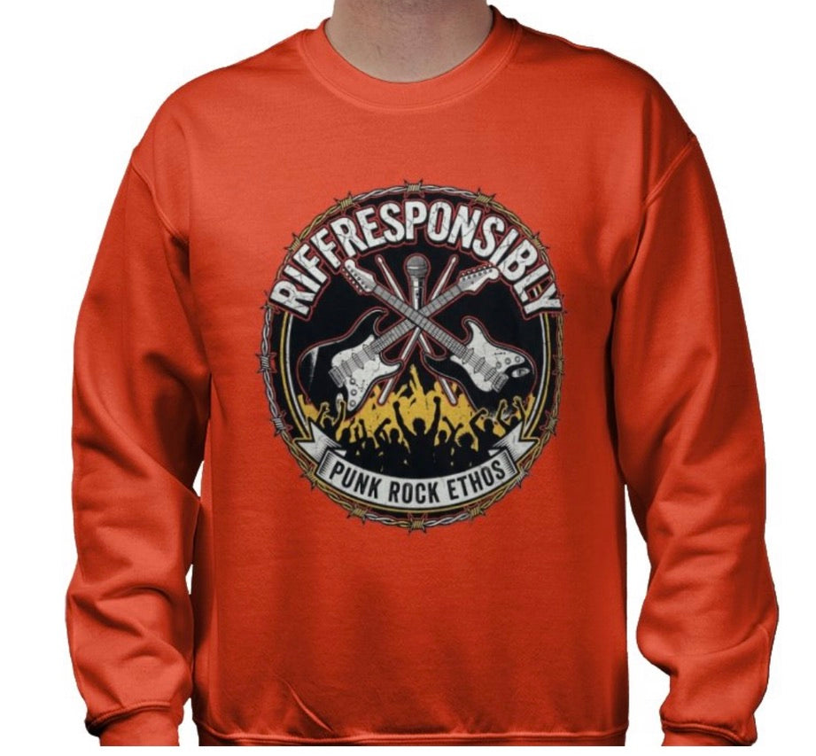 Riff Responsibly | Punk Rock Ethos Sweatshirt