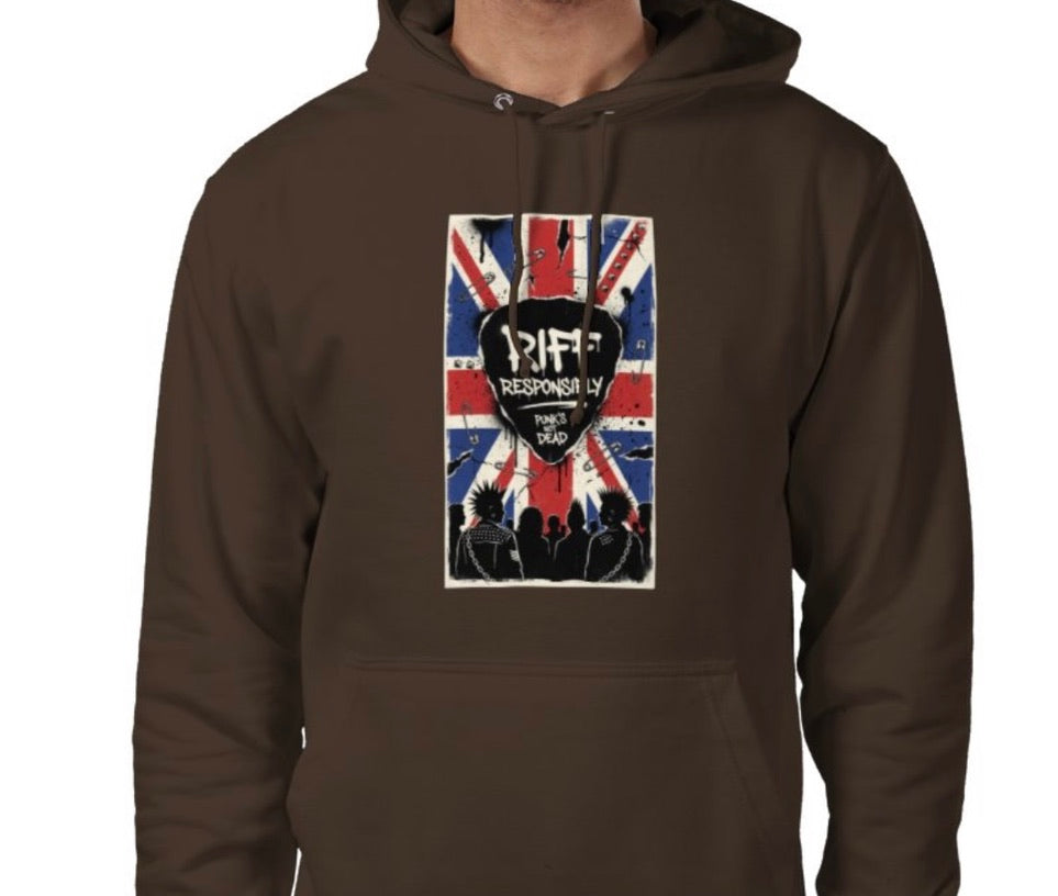 Riff Responsibly | Punk's Not Dead Hoodie